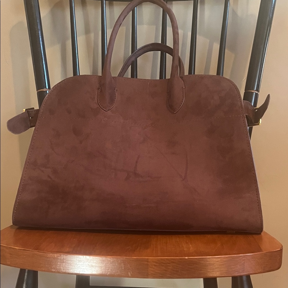 Soera Henna Shopper Bag in vegan suede brown